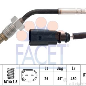 Senzor temperatura gaze evacuare FACET 22.0287 – VW | AutoRival