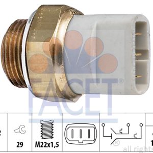 Comutator temperatura ventilator radiator FACET 7.5635 – VW | AutoRival