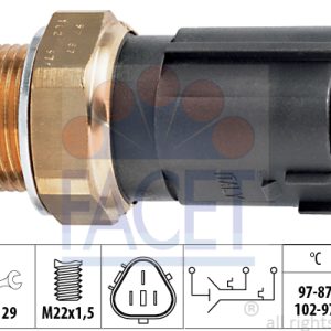 Comutator temperatura ventilator radiator FACET 7.5690 – VW | AutoRival