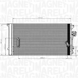 Condensator climatizare MAGNETI MARELLI 350203743000 – VW | AutoRival