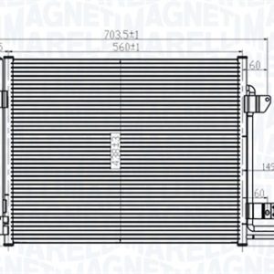 Condensator climatizare MAGNETI MARELLI 350203815000 – VW | AutoRival