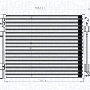 Condensator climatizare MAGNETI MARELLI 350203833000 – VW | AutoRival