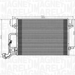 Condensator climatizare MAGNETI MARELLI 350203909000 – VW | AutoRival