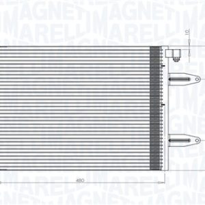 Condensator climatizare MAGNETI MARELLI 350203911000 – VW | AutoRival