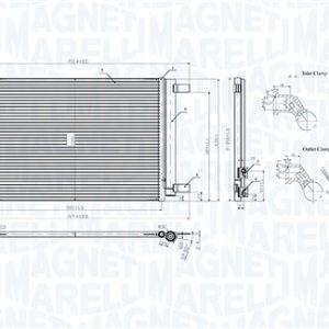 Condensator climatizare MAGNETI MARELLI 350203964000 – VW | AutoRival