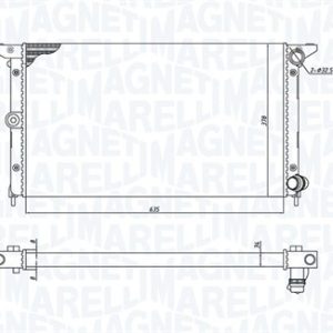 Radiator racire motor MAGNETI MARELLI 350213194900 – VW | AutoRival