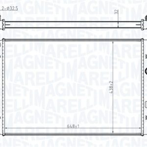 Radiator racire motor MAGNETI MARELLI 350213196800 – VW | AutoRival