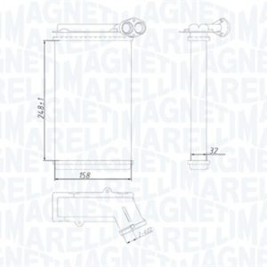 Schimbator de caldura incalzire habitaclu MAGNETI MARELLI 350218422000 – VW | AutoRival