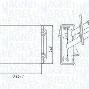 Schimbator de caldura incalzire habitaclu MAGNETI MARELLI 350218492000 – VW | AutoRival