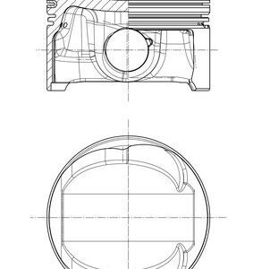 Piston MAHLE ORIGINAL 028 PI 00124 000 – VW | AutoRival