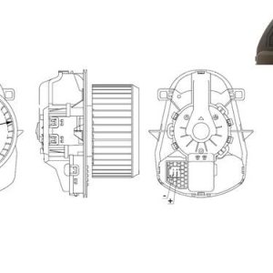 Ventilator habitaclu MAHLE ORIGINAL AB 258 000S – VW | AutoRival