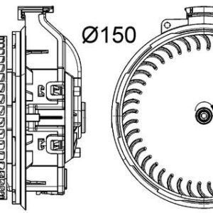 Ventilator habitaclu MAHLE ORIGINAL AB 260 000P – VW | AutoRival
