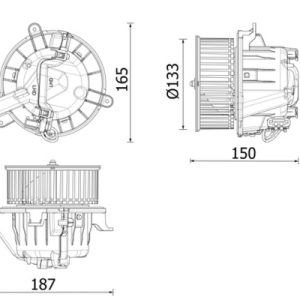 Ventilator habitaclu MAHLE ORIGINAL AB 325 000P – VW | AutoRival