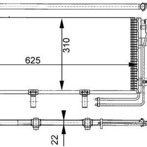 Condensator climatizare MAHLE ORIGINAL AC 332 000S – VW | AutoRival
