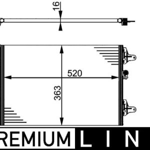 Condensator climatizare MAHLE ORIGINAL AC 358 000P – VW | AutoRival