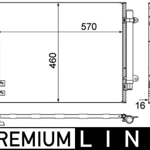 Condensator climatizare MAHLE ORIGINAL AC 734 000P – VW | AutoRival