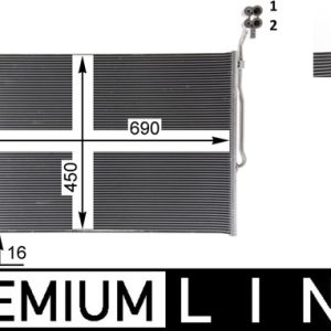 Condensator climatizare MAHLE ORIGINAL AC 777 000P – VW | AutoRival