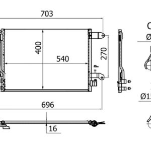 Condensator climatizare MAHLE ORIGINAL AC 864 001S – VW | AutoRival