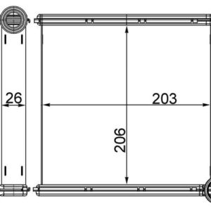 Schimbator de caldura incalzire habitaclu MAHLE ORIGINAL AH 256 000S – VW | AutoRival
