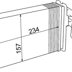 Schimbator de caldura incalzire habitaclu MAHLE ORIGINAL AH 69 000S – VW | AutoRival