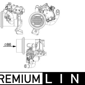 Radiator recirculare gaze de esapament MAHLE ORIGINAL CE 18 000P – VW | AutoRival