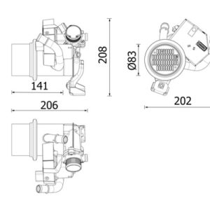 Radiator recirculare gaze de esapament MAHLE ORIGINAL CE 39 000P – VW | AutoRival