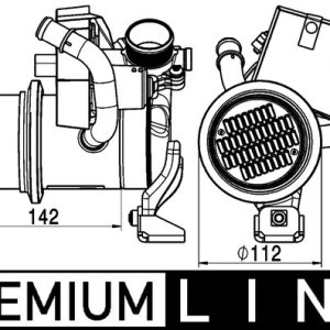 Radiator recirculare gaze de esapament MAHLE ORIGINAL CE 5 000P – VW | AutoRival