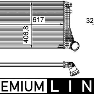 Intercooler compresor MAHLE ORIGINAL CI 161 000P – VW | AutoRival