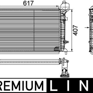 Intercooler compresor MAHLE ORIGINAL CI 166 000P – VW | AutoRival