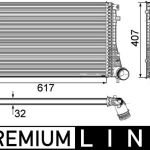 Intercooler compresor MAHLE ORIGINAL CI 208 000P – VW | AutoRival