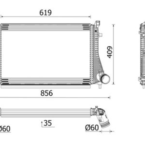 Intercooler compresor MAHLE ORIGINAL CI 667 000P – VW | AutoRival