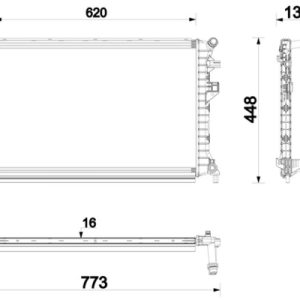 Radiator temperatura scazuta intercooler MAHLE ORIGINAL CIR 34 000P – VW | AutoRival
