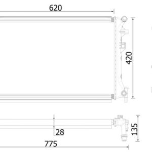 Radiator temperatura scazuta intercooler MAHLE ORIGINAL CIR 38 000P – VW | AutoRival