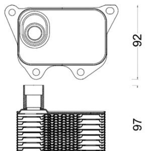Radiator ulei motor MAHLE ORIGINAL CLC 185 000S – VW | AutoRival