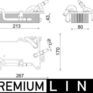 Radiator racire ulei cutie de viteze automata MAHLE ORIGINAL CLC 284 000P – VW | AutoRival