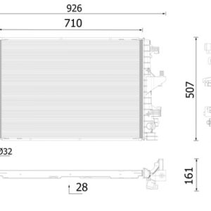 Radiator racire motor MAHLE ORIGINAL CR 2746 000P – VW | AutoRival