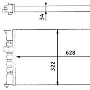 Radiator racire motor MAHLE ORIGINAL CR 348 000S – VW | AutoRival