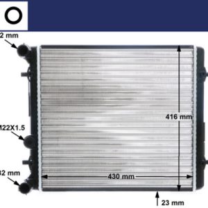 Radiator racire motor MAHLE ORIGINAL CR 367 000S – VW | AutoRival