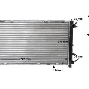 Radiator racire motor MAHLE ORIGINAL CR 398 000S – VW | AutoRival