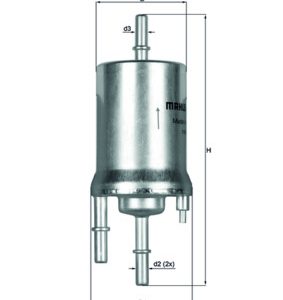 Filtru combustibil MAHLE ORIGINAL KL 156/1 – VW | AutoRival