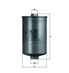 Filtru combustibil MAHLE ORIGINAL KL 28 – VW | AutoRival