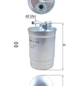 Filtru combustibil MAHLE ORIGINAL KL 554D – VW | AutoRival