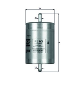 Filtru combustibil MAHLE ORIGINAL KL 65 – VW | AutoRival