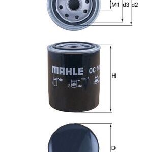 Filtru ulei MAHLE ORIGINAL OC 105 – VW | AutoRival