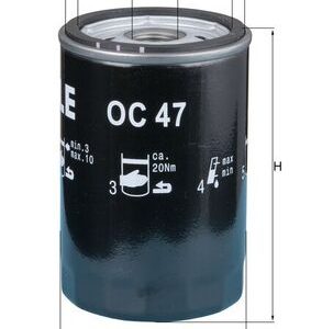 Filtru ulei MAHLE ORIGINAL OC 47 OF – VW | AutoRival