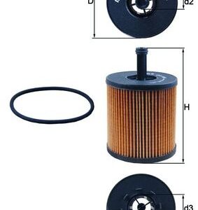 Filtru ulei MAHLE ORIGINAL OX 556D – VW | AutoRival