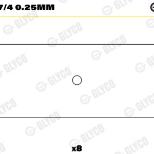 Cuzineti biela GLYCO 01-3867/4 0.25mm – VW | AutoRival