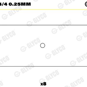 Cuzineti biela GLYCO 71-3694/4 0.25mm – VW | AutoRival