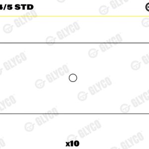 Cuzineti biela GLYCO 71-3694/5 STD – VW | AutoRival