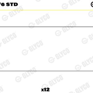 Cuzineti biela GLYCO 71-3711/6 STD – VW | AutoRival